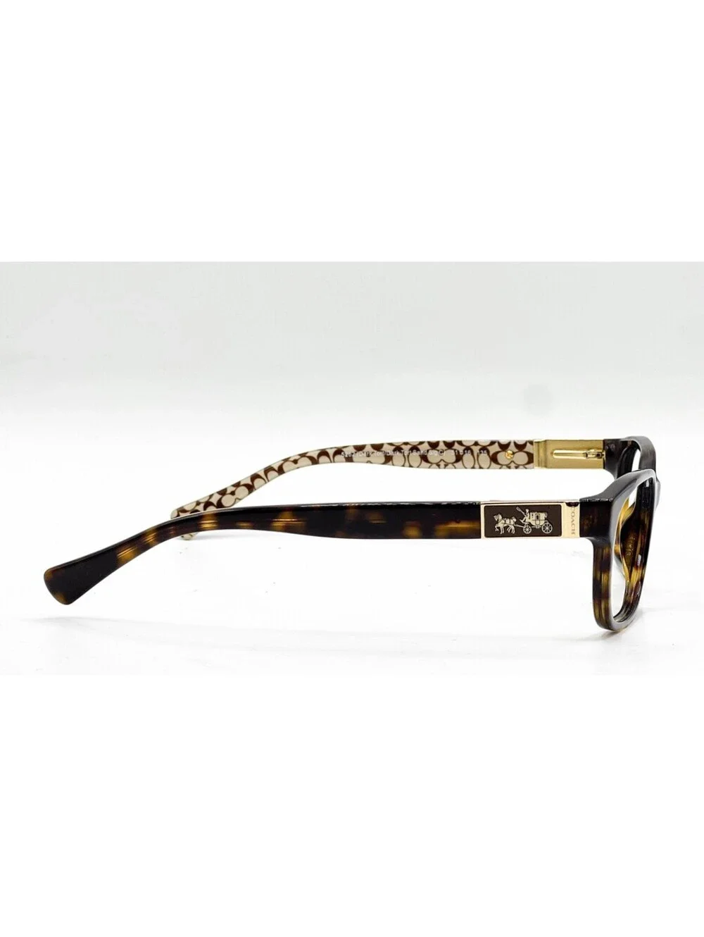 Coach HC 6062 5262 Dark Tortoise Sand Signature C Eyeglass Frames 51-16-135